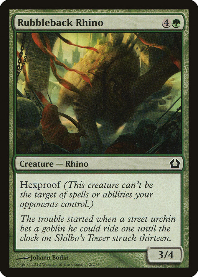 Rubbleback Rhino 132/274 (Return to Ravnica)  - Foil
