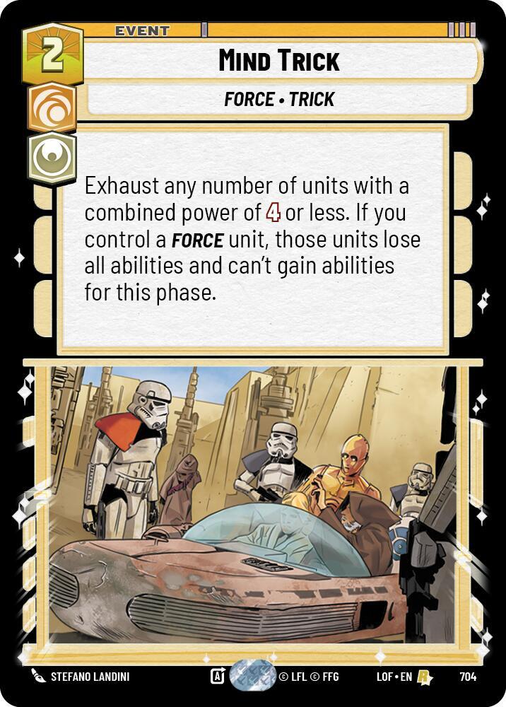 Mind Trick Foil 704 (Legends of the Force)  - Foil