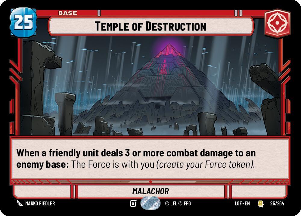Temple of Destruction 025/264 (Legends of the Force) 