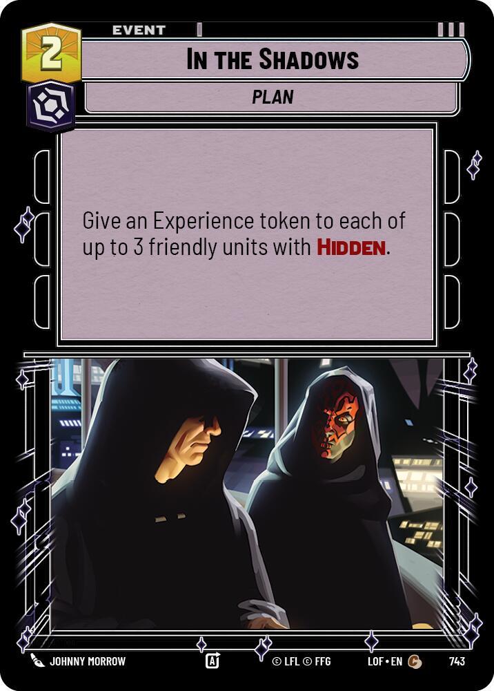 In the Shadows Foil 743 (Legends of the Force)  - Foil