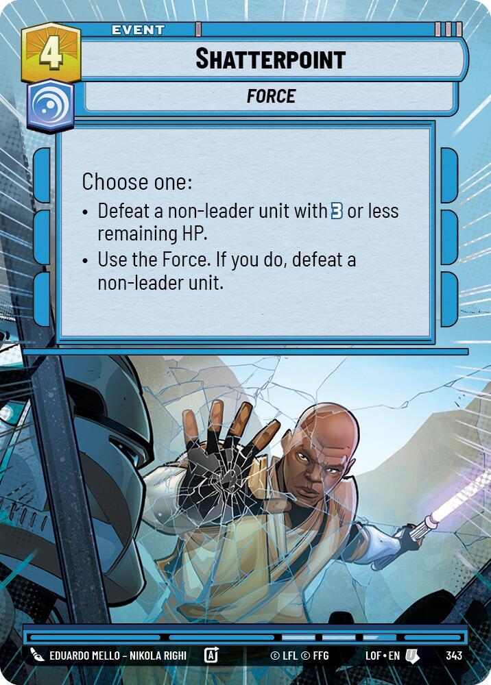 Shatterpoint Hyperspace 343 (Legends of the Force) 