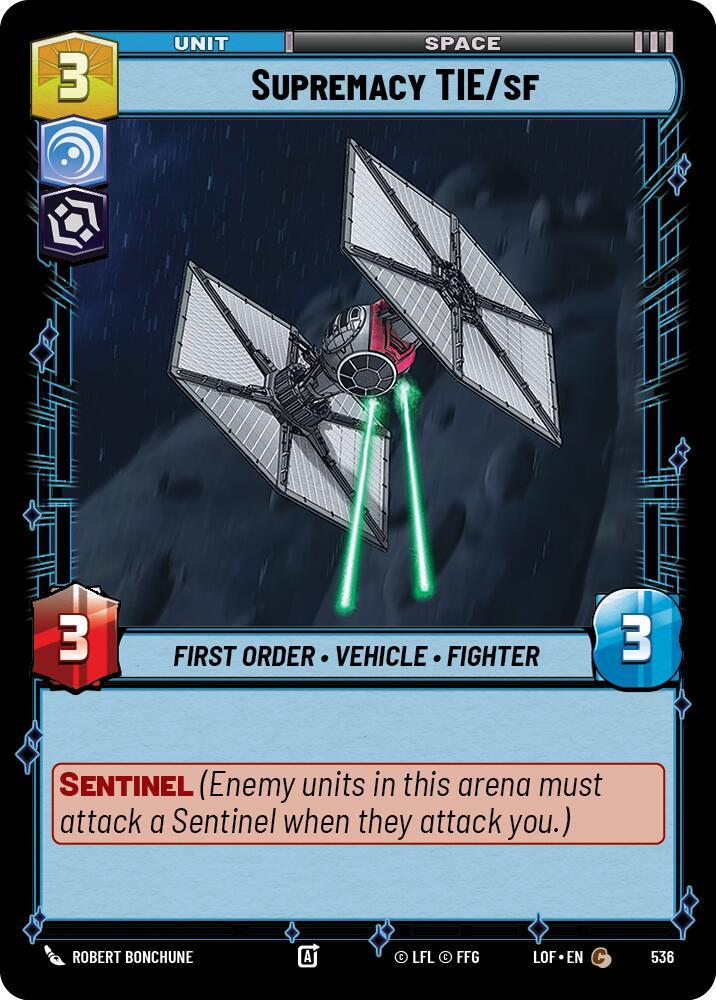 Supremacy TIE sf Foil 536 (Legends of the Force)  - Foil