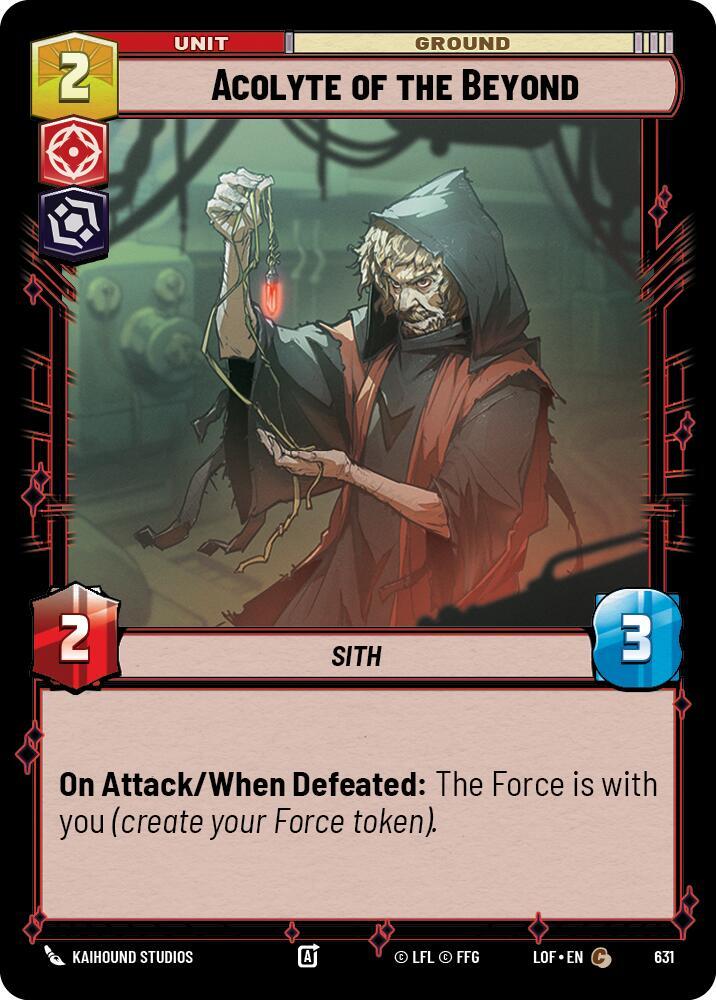 Acolyte of the Beyond Foil 631 (Legends of the Force)  - Foil