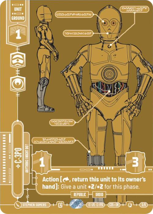 C 3PO Anything I Might Do 5/6 (2025 Convention Exclusive)  - Foil