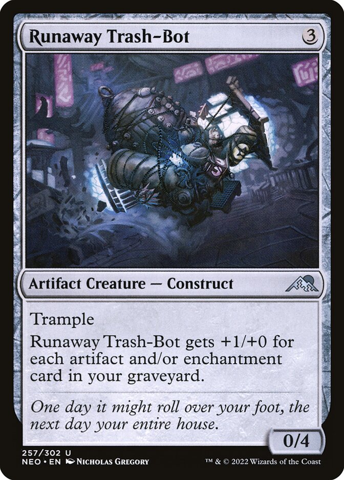 Runaway Trash-Bot 257/302 (Kamigawa: Neon Dynasty) 