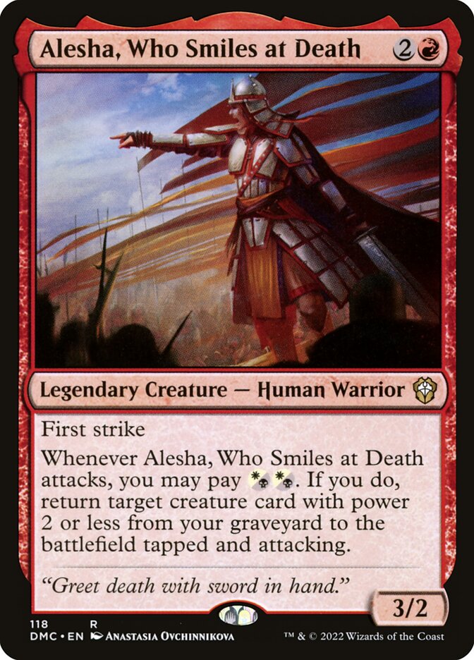 Alesha, Who Smiles at Death 118/50 (Commander: Dominaria United) 