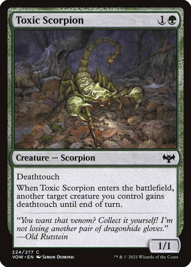 Toxic Scorpion 224/277 (Innistrad: Crimson Vow) 