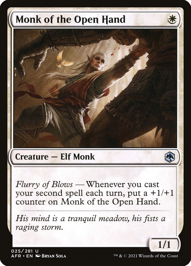 Monk of the Open Hand 25 (Adventures in the Forgotten Realms)  - Foil