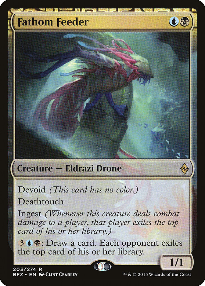 Fathom Feeder 203/274 (Battle for Zendikar)  - Foil