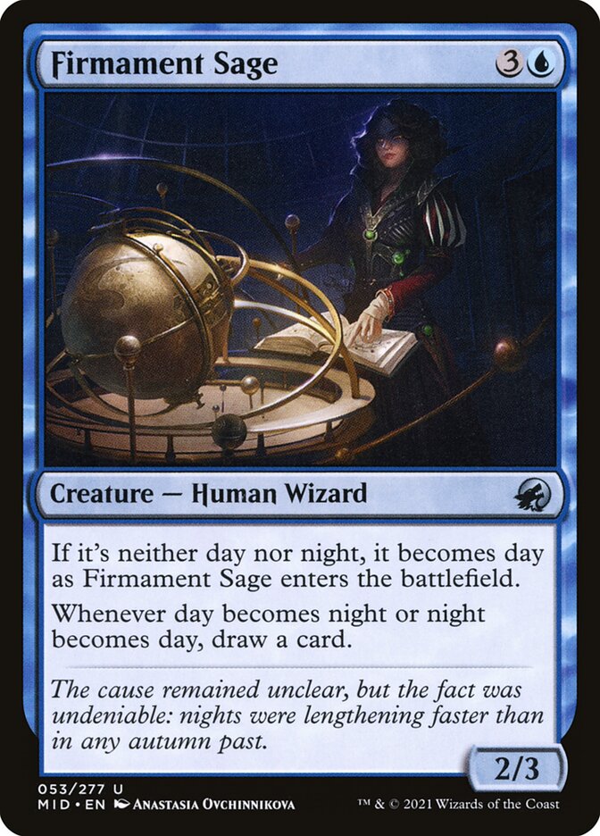Firmament Sage 53/277 (Innistrad: Midnight Hunt)  - Foil