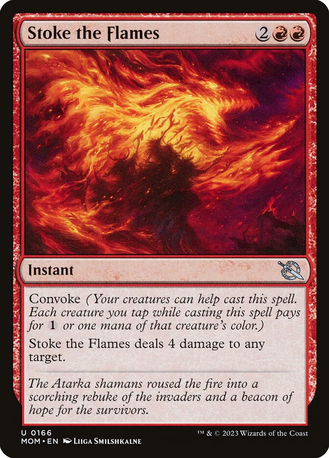 Stoke the Flames 166/291 (March of the Machine)  - Foil