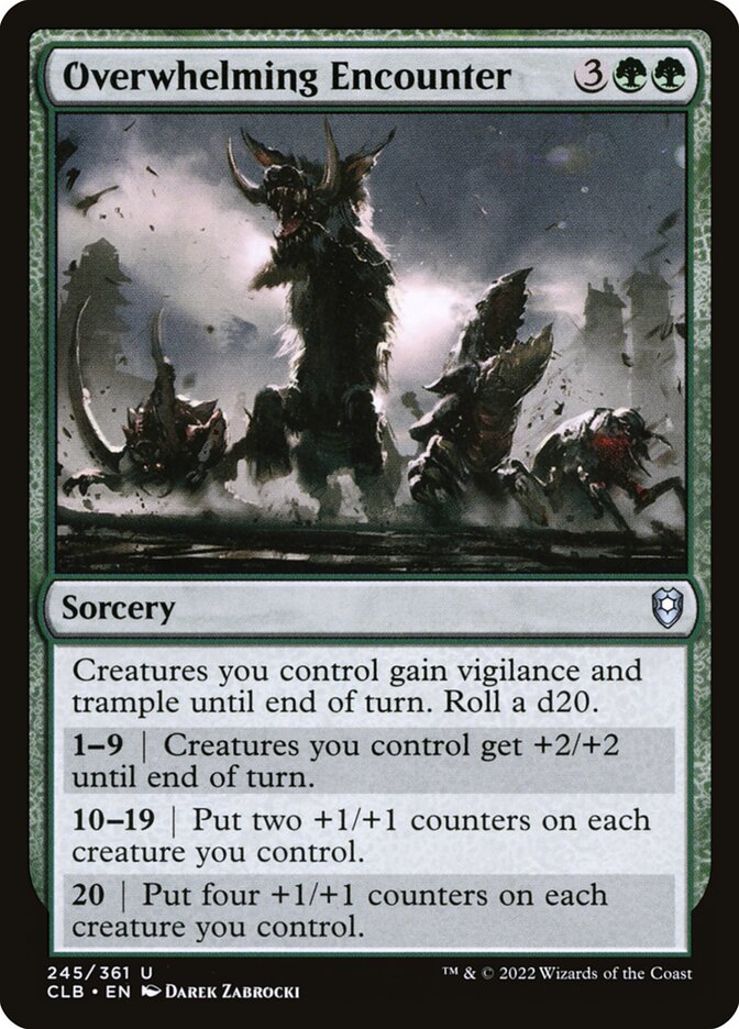 Overwhelming Encounter 245 (Commander Legends: Battle for Baldur's Gate)  - Foil