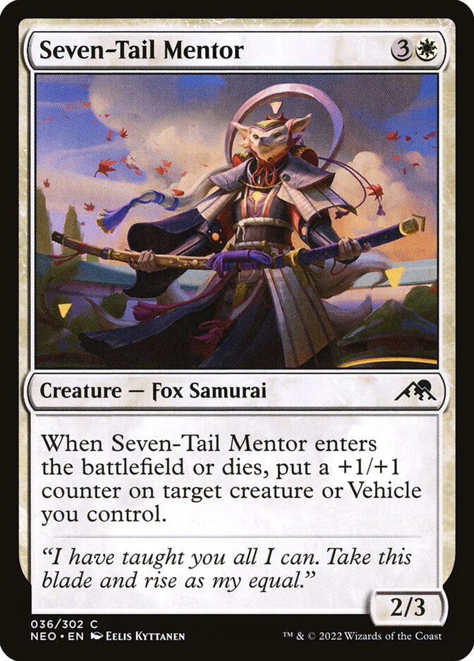 Seven-Tail Mentor 36/302 (Kamigawa: Neon Dynasty) 