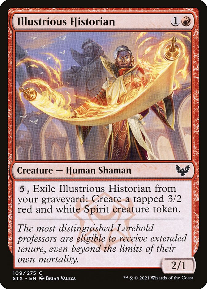 Illustrious Historian 109 (Strixhaven: School of Mages)  - Foil