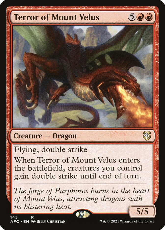 Terror of Mount Velus 145/62 (Commander: Adventures in the Forgotten Realms) 