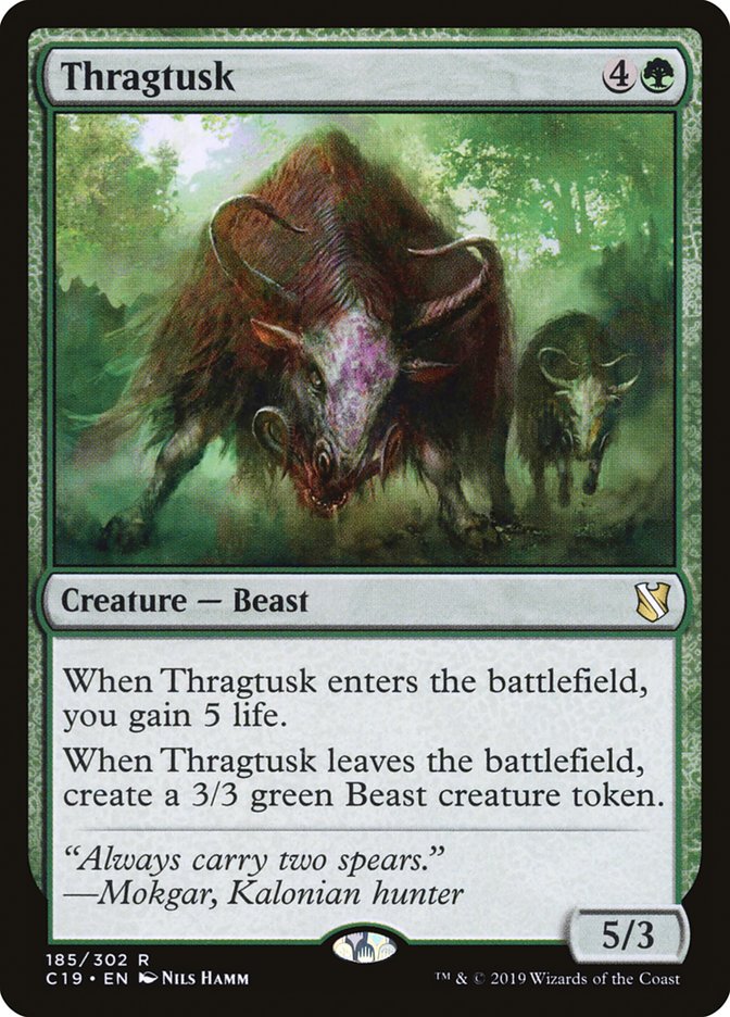 Thragtusk 185/302 (Commander 2019) 