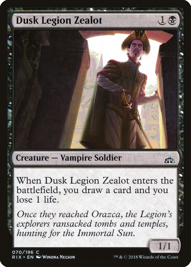Dusk Legion Zealot 70/196 (Rivals of Ixalan) 