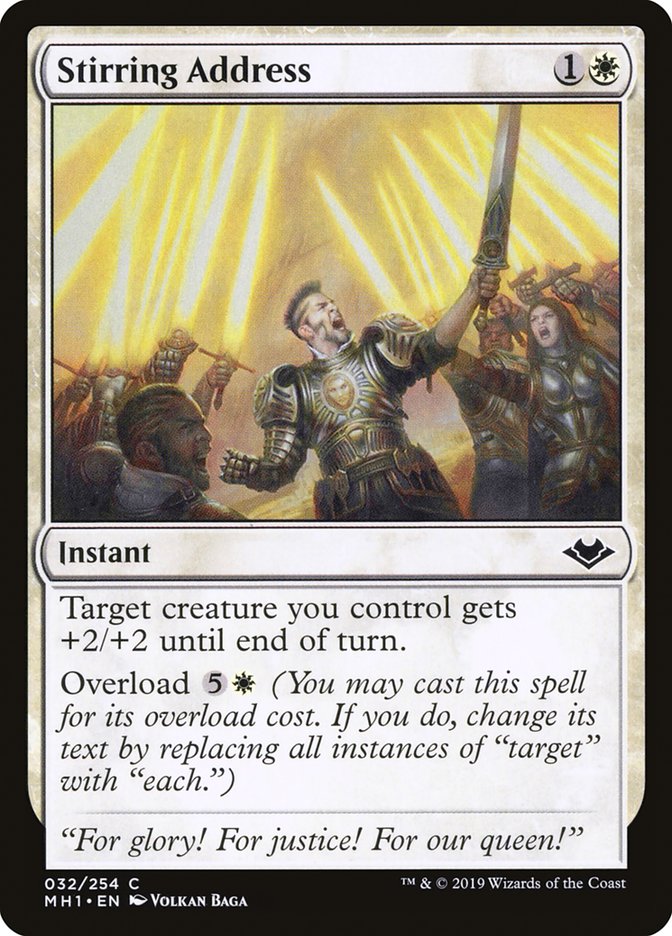 Stirring Address 32/254 (Modern Horizons)  - Foil