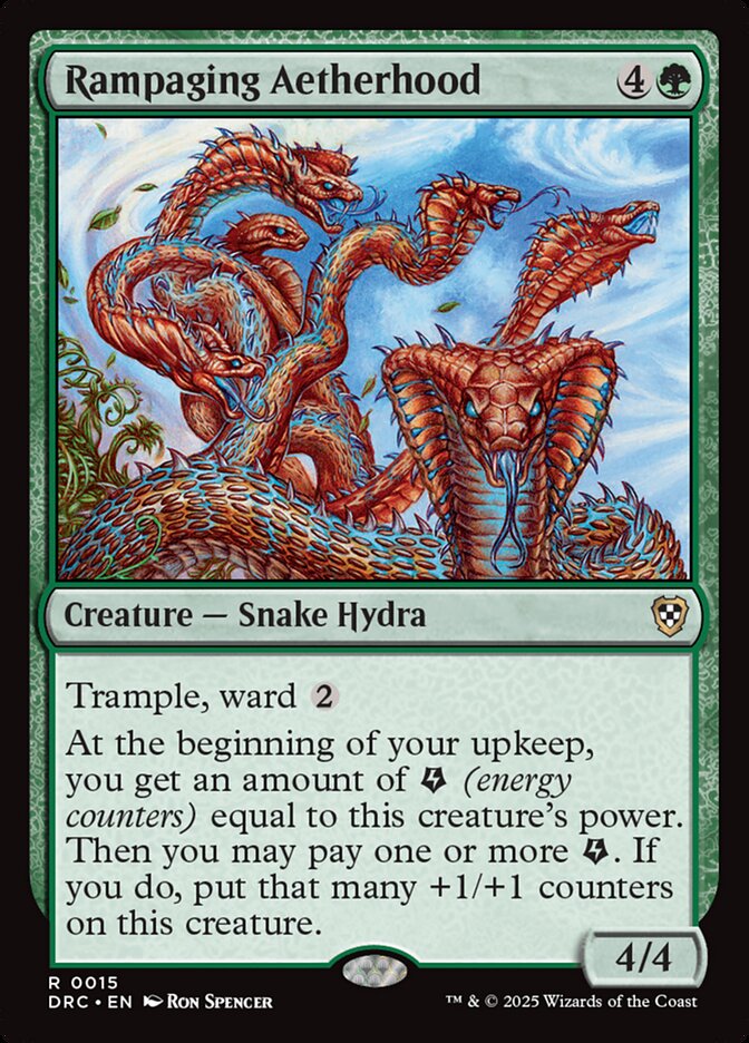 Rampaging Aetherhood 15/187 (Commander: Aetherdrift) 