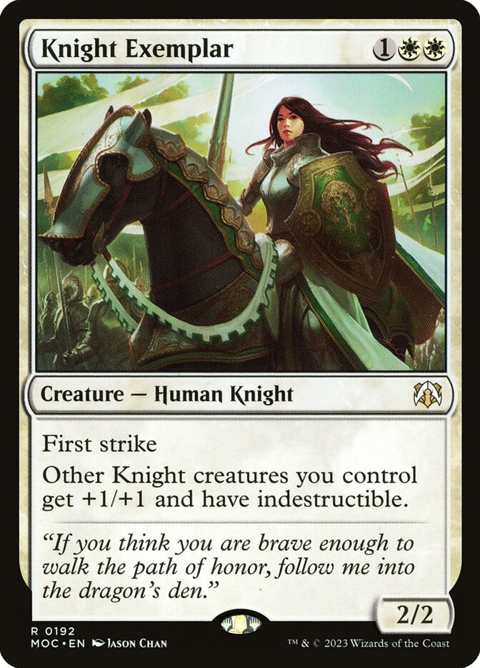 Knight Exemplar 192/444 (Commander: March of the Machine) 