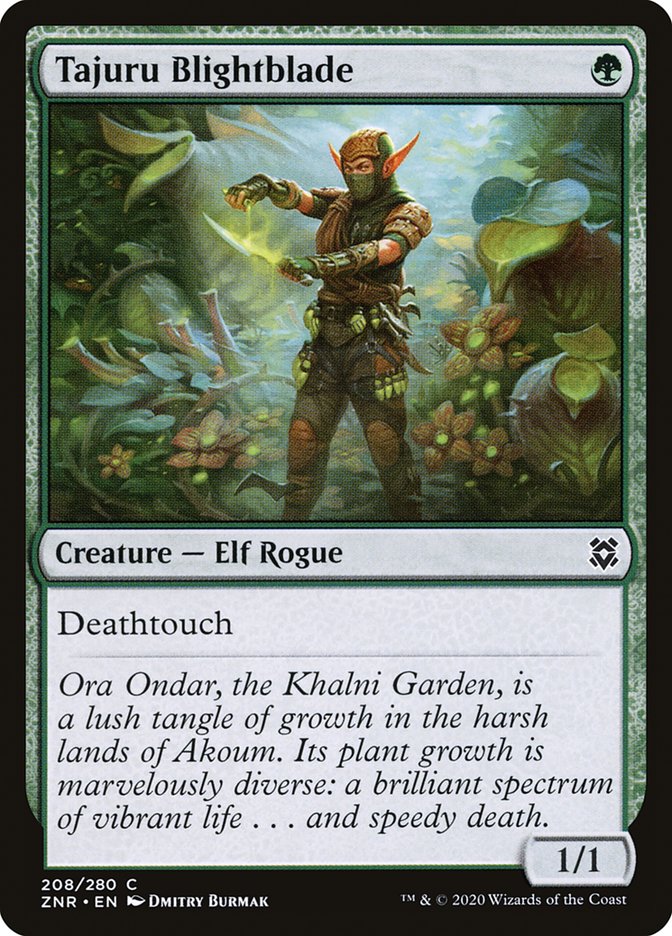 Tajuru Blightblade 208/280 (Zendikar Rising) 