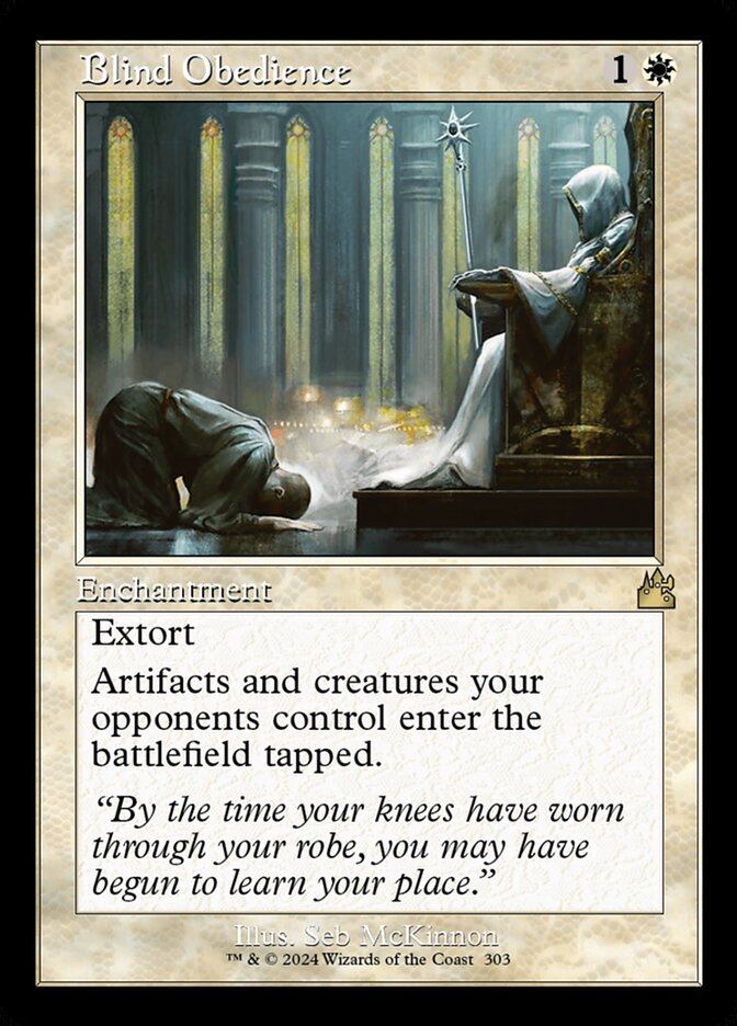 Blind Obedience 303/291 (Ravnica Remastered)  - Retro
