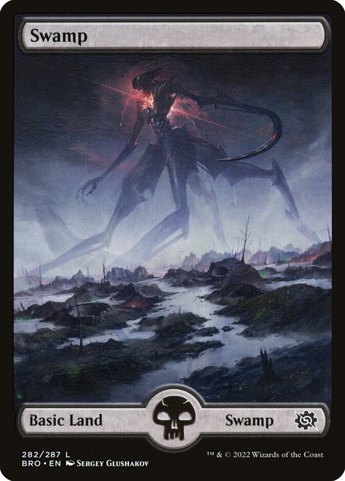 Swamp 282 Full Art 282 (The Brothers' War)  - Foil