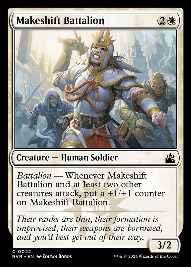Makeshift Battalion 22/291 (Ravnica Remastered)  - Foil