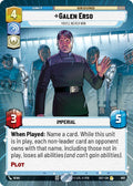 Galen Erso Youll Never Win Hyperspace Foil 802 (Secrets of Power)  - Foil