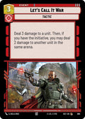 Lets Call It War Foil 690 (Secrets of Power)  - Foil
