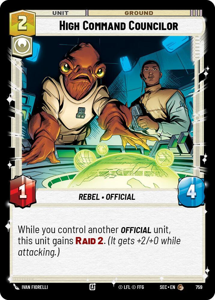 High Command Councilor Foil 759 (Secrets of Power)  - Foil