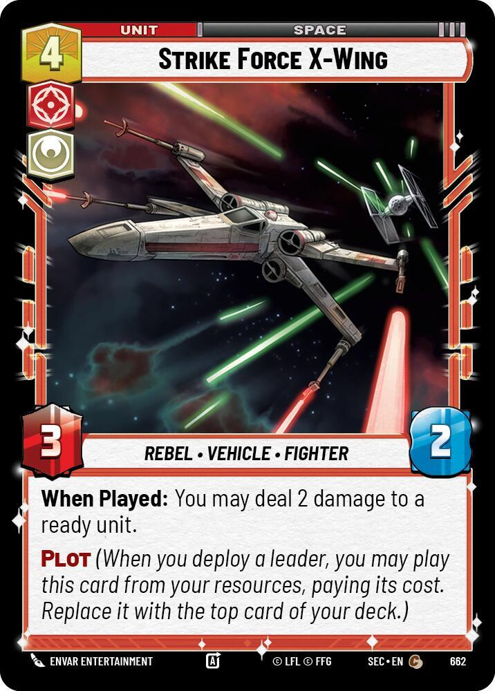 Strike Force X Wing Foil 662 (Secrets of Power)  - Foil