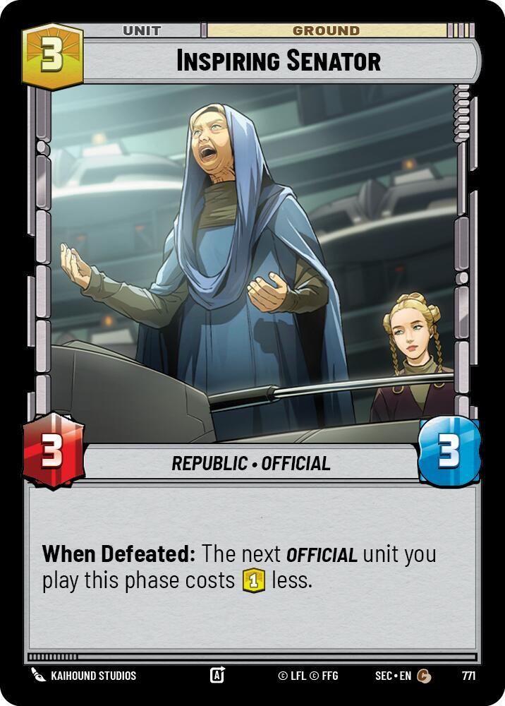 Inspiring Senator Foil 771 (Secrets of Power)  - Foil
