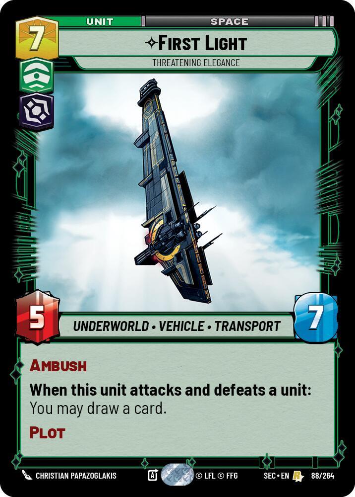 First Light Threatening Elegance 88/264 (Secrets of Power) 