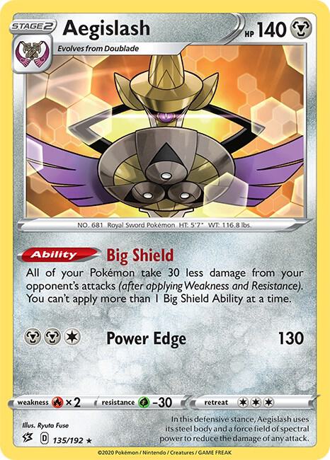 Aegislash 135/192 (SWSH02: Rebel Clash) 