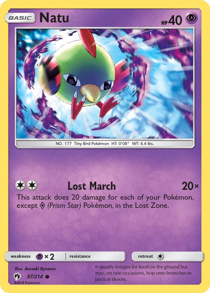 Natu 87/214 (SM - Lost Thunder) 