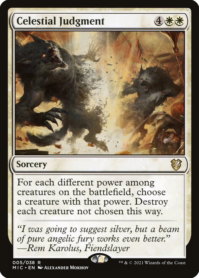 Celestial Judgment 5/38 (Commander: Innistrad: Midnight Hunt) 