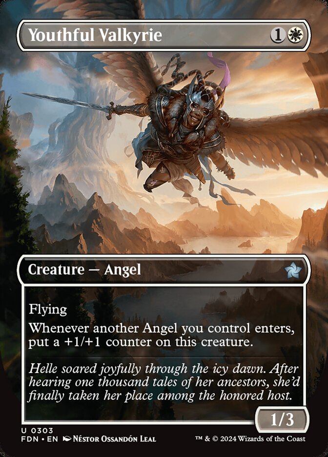 Youthful Valkyrie 303/291 (Foundations)  - Borderless