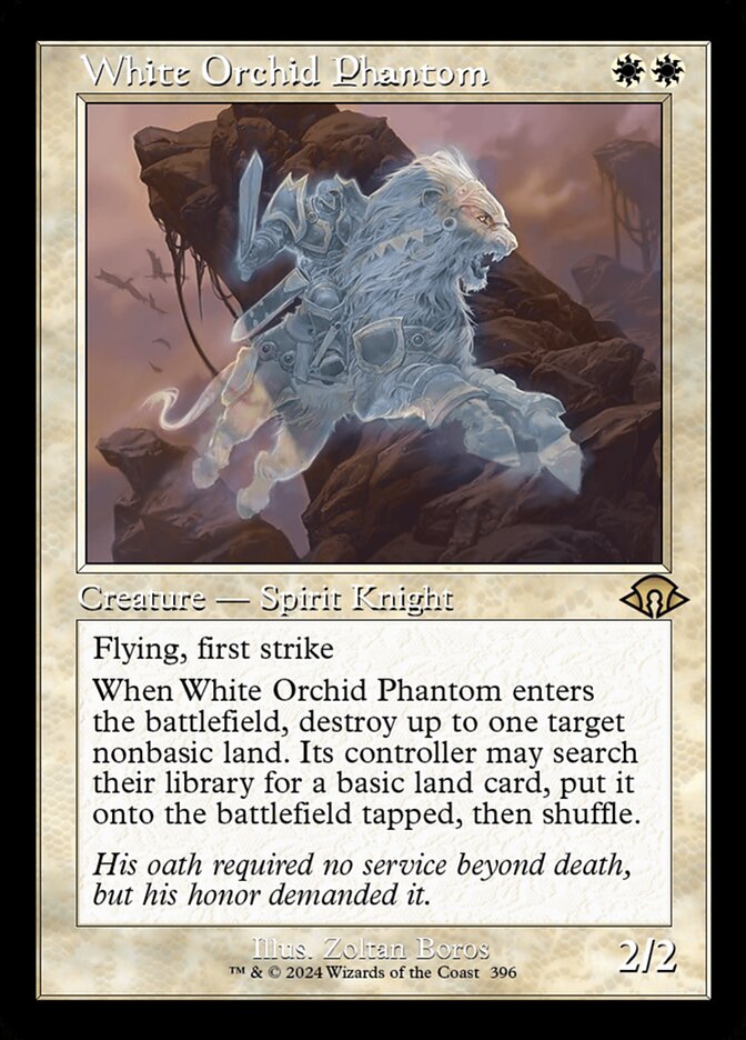 White Orchid Phantom 396 (Modern Horizons 3)  - Retro Foil