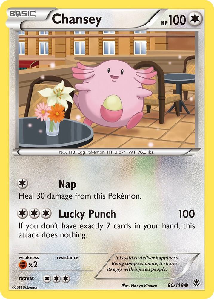 Chansey 80/119 (XY - Phantom Forces) 