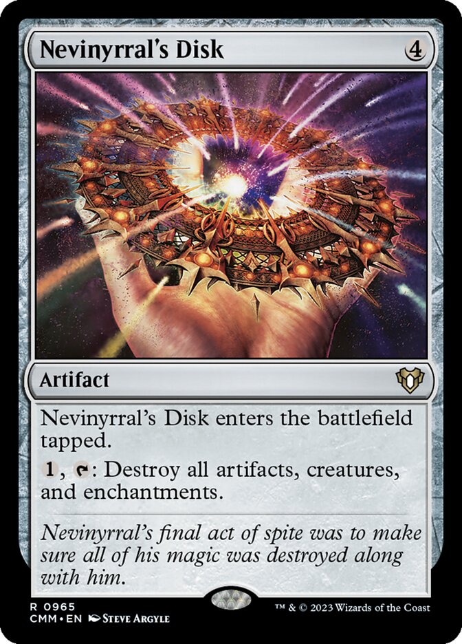 Nevinyrral's Disk 965/451 (Commander Masters) 