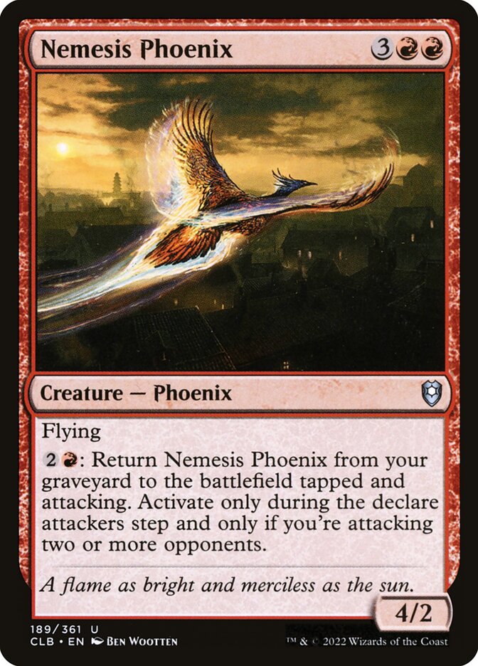 Nemesis Phoenix 189 (Commander Legends: Battle for Baldur's Gate)  - Foil