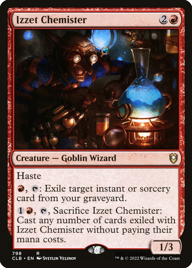 Izzet Chemister 798 (Commander Legends: Battle for Baldur's Gate) 