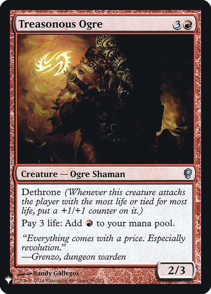 Treasonous Ogre 36 (The List Reprints)  - Foil