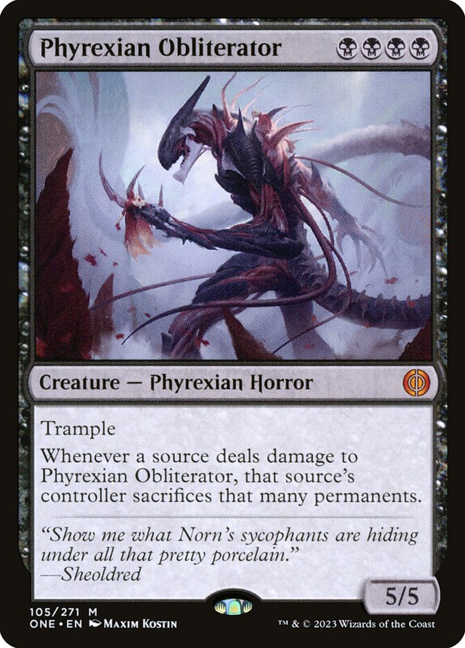 Phyrexian Obliterator 105/271 (Phyrexia: All Will Be One) 