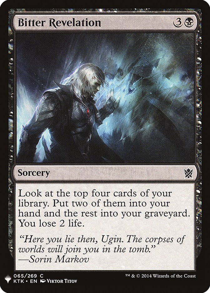 Bitter Revelation KTK-65/5075 (The List Reprints) 