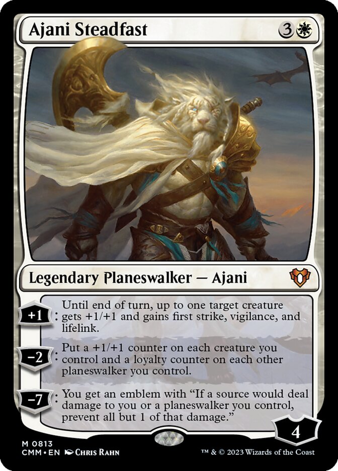 Ajani Steadfast 813 (Commander Masters) 