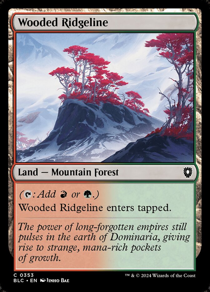 Wooded Ridgeline 353 (Commander: Bloomburrow) 