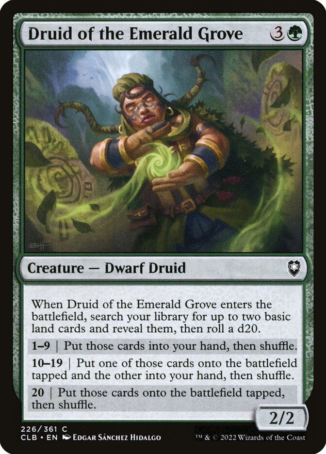 Druid of the Emerald Grove 226 (Commander Legends: Battle for Baldur's Gate)  - Foil