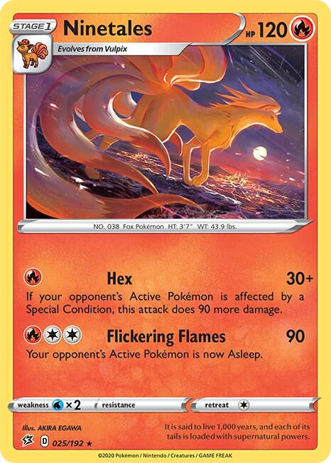 Ninetales 025/192 (SWSH02: Rebel Clash) 